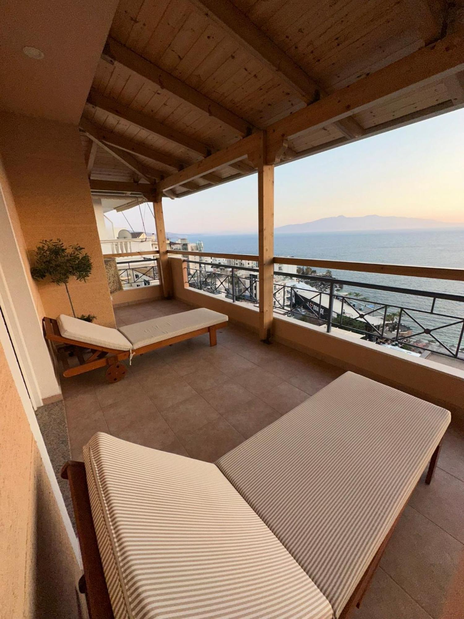 Apartament Hermes Sarande Bagian luar foto
